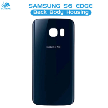 Samsung Galaxy S6 Edge Rear Back Body Casing Housing Replacement Battery Back Door For S6 Edge - Black - Image 2