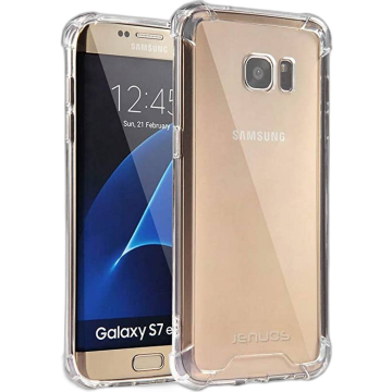 Samsung Galaxy S7 Edge Transparent Anti Shock Soft Crystal Clear Case Cover - Image 2