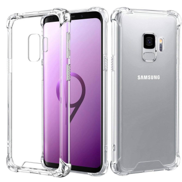 Samsung Galaxy S9 Transparent Soft Crystal Clear Anti Shock Bumper Case Cover - Image 2