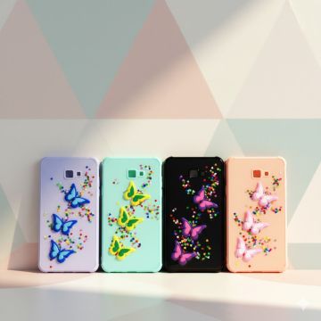 Samsung J4+ Back Cover Fancy Glitter Butterfly Style Cover Case For Samsung J4+ - Image 2