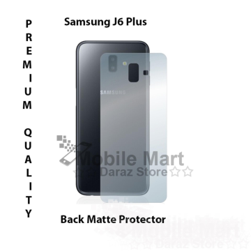 Samsung J6 Plus Back Protector Skin Matte Style Protector For Samsung J6 Plus  - Image 2