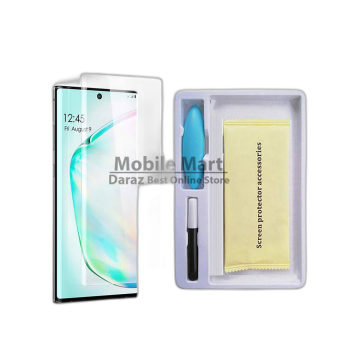 Samsung Note 10 Front UV Tempered Glass Protector For Fully Curved Glass For Samsung Note 10 - Image 2