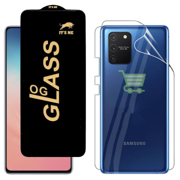 Samsung S10 Lite Protection Pack: OG Glass + Clear Back Jelly Film - Image 2