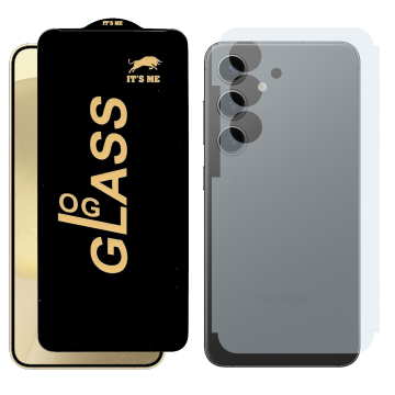 Samsung S24 Plus Combo: OG Glass Screen Protector + Carbon Back Skin - Image 2