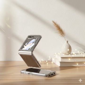 Samsung Z Flip 5 Transparent Bumper Cover - Image 2