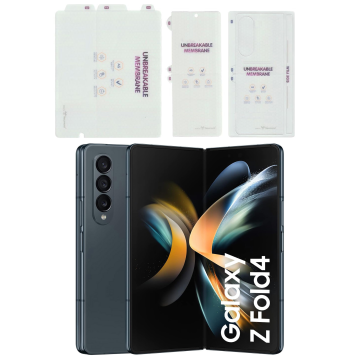Samsung Z Fold 4 Front & Back Membrane Sheet Protector Edge To Shiny Film For Galaxy - Image 2