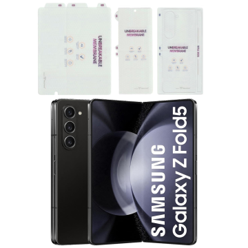 Samsung Z Fold 5 Front & Back Membrane Sheet Protector Edge To Shiny Film For Galaxy - Image 2