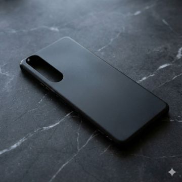 Sony Xperia 1 III Back cover Soft Tpu Matte Black Cover For Sony Xperia 1 III - Image 2