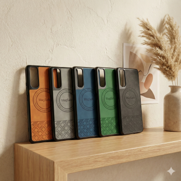Sony Xperia 5 II Luxury Multicolor Leather Phone Case | Anti-Fingerprint Soft Texture Skin-Friendly Cover - Image 2