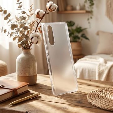 Sony Xperia 5 III Matte Style Sides Transparent Silicone Case - Image 2