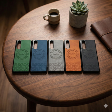 Sony Xperia 5 Luxury Multicolor Leather Phone Case | Anti-Fingerprint Soft Texture Skin-Friendly Cover - Image 2