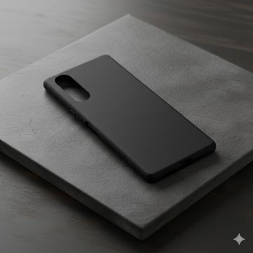 Sony Xperia 5 Matte Black Soft TPU Cover - Image 2