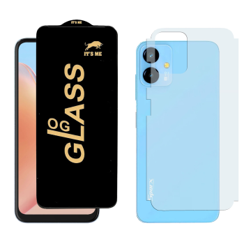 Sparx Neo 7 Plus Combo: OG Glass Screen Protector + Carbon Back Skin - Image 2