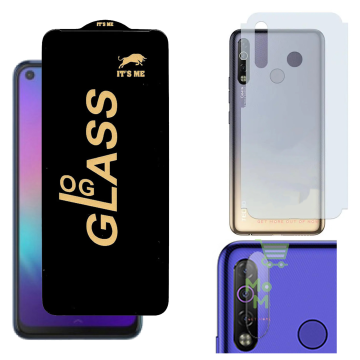 Tecno Camon 12 3-in-1 Kit: OG Glass + Carbon Back Camera Protector - Image 2