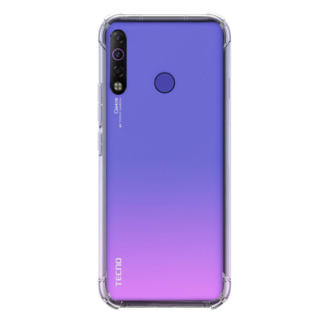 Tecno Camon 12 Air Transparent Anti Shock Soft Crystal Clear Case Cover - Image 2
