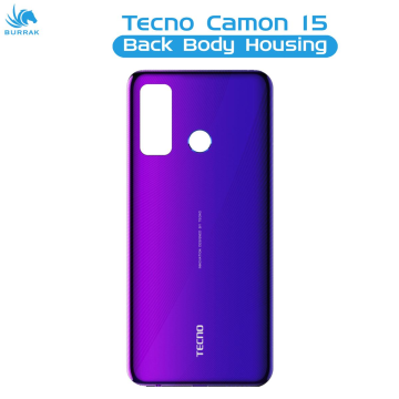 Tecno Camon 15 Rear Back Body Casing Housing Replacement Battery Back Door For Camon 15 - Purple - Image 2