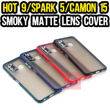 Tecno Camon 15 Smoky Matte Lens Style Mobile Cover - Image 2