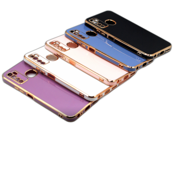 Tecno Camon 15 Soft Multi Golden Border Camera Protection Cover - Image 2