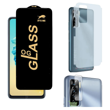 Tecno Camon 17 Pro 3-in-1 Kit: OG Glass + Carbon Back Camera Protector - Image 2