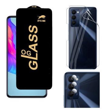 Tecno Camon 18 360¬∞ Clear Kit: OG Glass + Back Jelly Camera Guard - Image 2