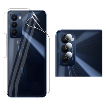 Tecno Camon 18t Clear Back Kit: Jelly Film + Camera Lens Protector - Image 2