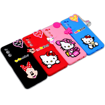 Tecno Camon 18T Hello Kitty Braslate Chain Soft Case - Image 2