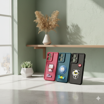 Tecno Camon 19 Cute Kitty Blinking Lights Mobile Cover - Image 2