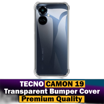 Tecno Camon 19 Transparent Anti Shock Soft Crystal Clear Case - Image 2