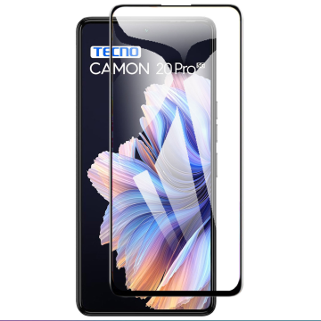 Tecno Camon 20 Pro Full Screen Protector 9D Tempered Glass Protector For Tecno Camon 20 Pro  - Image 2