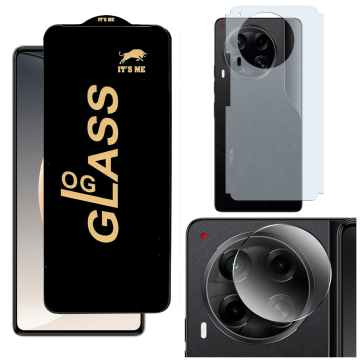 Tecno Camon 30 3-in-1 Kit: OG Glass + Carbon Back Camera Protector - Image 2