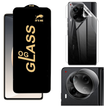 Tecno Camon 30 360¬∞ Clear Kit: OG Glass + Back Jelly Camera Guard - Image 2