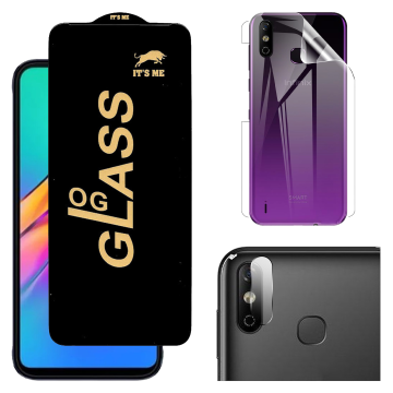 Tecno Camon 30 5G 3-in-1 Safety: OG Glass + Carbon Back Camera Guard - Image 2