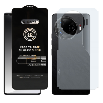 Tecno Camon 30 Pro Combo: OG Glass Screen Protector + Carbon Back Skin - Image 2