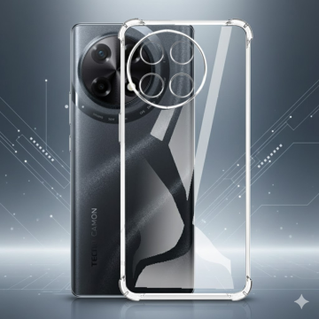 Tecno Camon 30s Transparent Anti Shock Soft Crystal Clear Case - Image 2