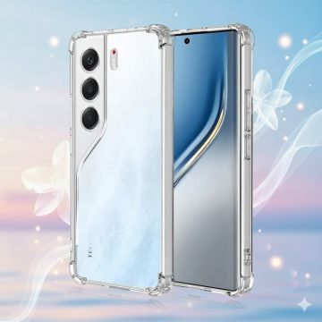 Tecno Camon 40 Transparent Extra Bumper Anti Shock Soft Crystal Clear Case - Image 2