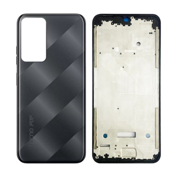 Tecno Pop 6 Pro Rear Complete Body Casing Housing Replacement For Pop 6 Pro - Black - Image 2