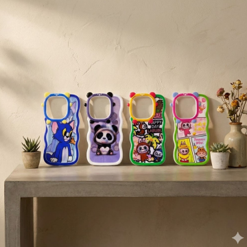 Tecno Pop 8 Fancy Wave Style Cartoon Printed Mobile Cover - Image 2