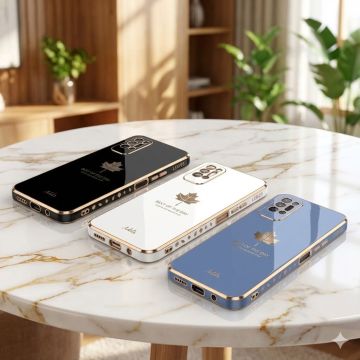Tecno Pova 2 Soft Multi Golden Border Camera Protection Cover