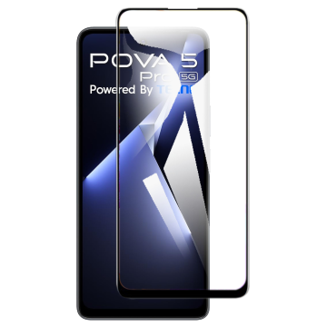Tecno Pova 5 Pro Full Screen Protector 9D Tempered Glass Protector For Tecno Pova 5 Pro  - Image 2
