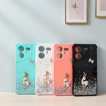Tecno Pova 5 Pro Glitter Flower Fancy Case