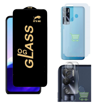 Tecno Pova Neo 3-in-1 Kit: OG Glass + Carbon Back Camera Protector - Image 2