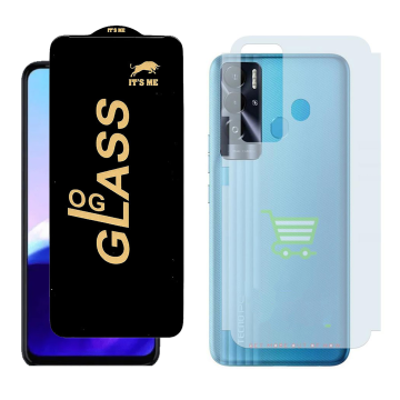 Tecno Pova Neo Combo: OG Glass Screen Protector + Carbon Back Skin - Image 2