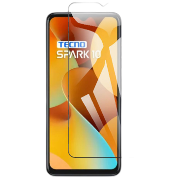 Tecno Spark 10 Glass Protector simple Tempered Glass For Tecno Spark 10  - Image 2