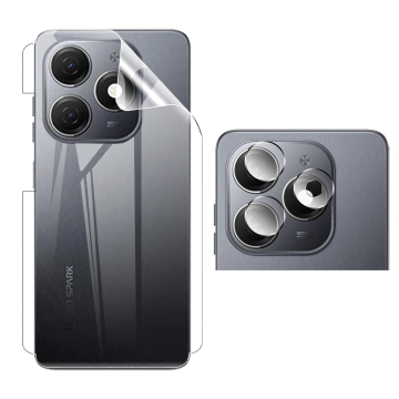 Tecno Spark 20 Clear Back Kit: Jelly Film + Camera Lens Protector - Image 2