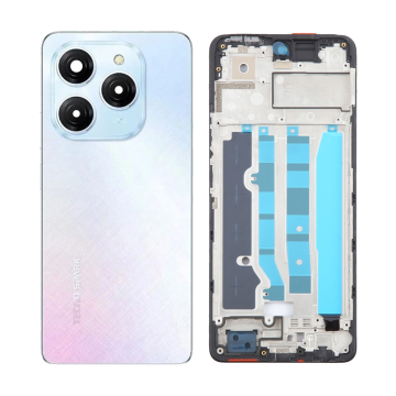 Tecno Spark 20 Pro Rear Complete Body Casing Housing Replacement For Spark 20 Pro - White - Image 2