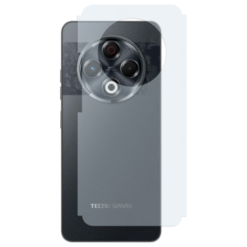Tecno Spark 30 Back Protector Carbon Fiber Matte Soft Skin Sheet - Image 2