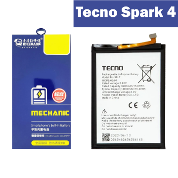 Tecno Spark 4 Battery Replacement - Mechanics 4000mAh (BL-39LT) - Image 2