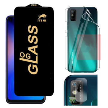 Tecno Spark 6 Go 360¬∞ Clear Kit: OG Glass + Back Jelly Camera Guard - Image 2