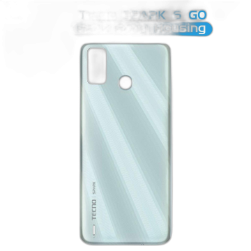 Tecno Spark 6 Go Rear Back Body Casing Housing Replacement Battery Back Door For Tecno Spark 6 Go - White - Image 2