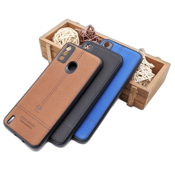 Tecno Spark 6 Go Soft Pierre Leather Texture Pattern Case Cover